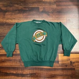 Vintage University of Miami Hurricanes Crewneck Sweatshirt